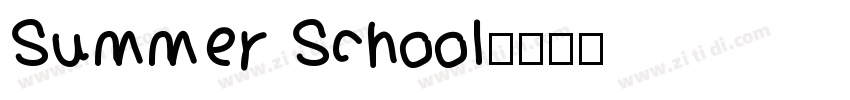 Summer School字体转换